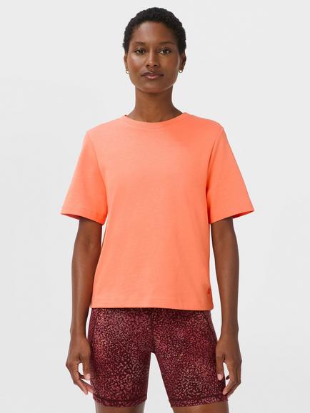Sweaty Betty Elevated Boxy T-Shirt, Tuscan Orange, Tuscan Orange