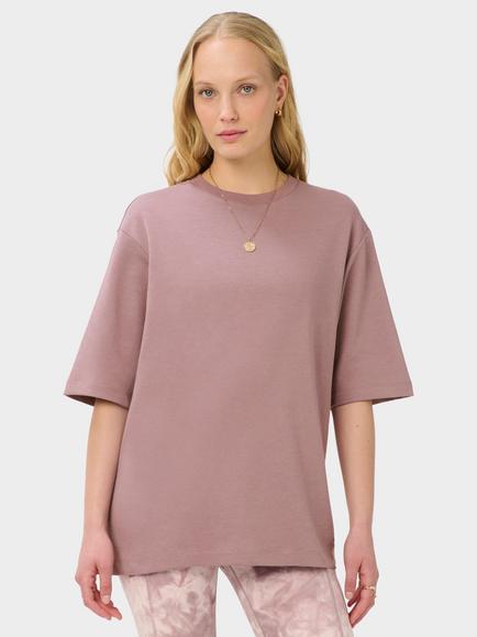 Sweaty Betty Elevated Longline T-Shirt, Duskberry Purple, Duskberry Purple