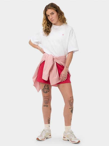 Sweaty Betty Graphic Crew Neck T-Shirt, White/Red - view 2, White/Red