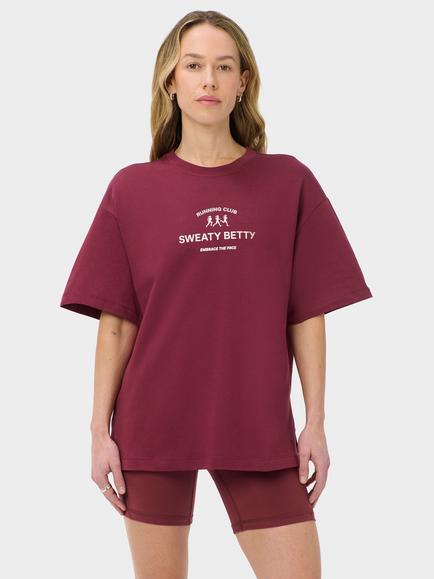 Sweaty Betty Running Club Graphic T-Shirt, Running Club Print, Running Club Print
