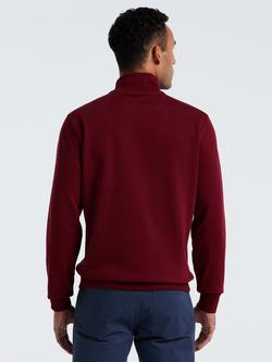 Original Penguin Cotton Blend Quarter-Zip Sweatshirt, Blue - view 2, Cabernet