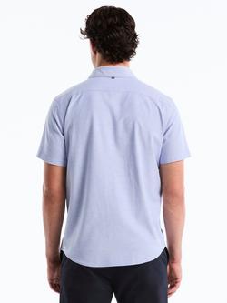 Original Penguin Short Sleeve Cotton Blend Oxford Shirt - view 2, Amparo Blue