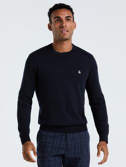 Original Penguin Cotton Jersey Knit Jumper, Dark Sapphire