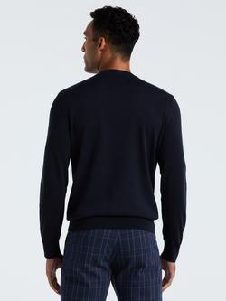 Original Penguin Cotton Jersey Knit Jumper - view 2, Dark Sapphire