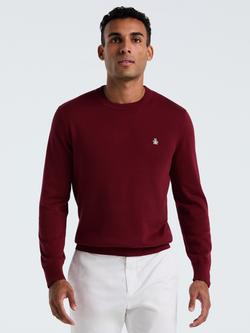 Original Penguin Cotton Jersey Knit Jumper, Cabernet