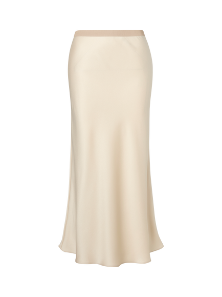 Ida Sjöstedt Cat Bias Cut Midi Skirt - view 2, Cream