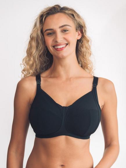Royce Cara Full Cup Nursing Non-Wired Bra, Black
