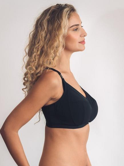 Royce Cara Full Cup Nursing Non-Wired Bra - view 2, Black