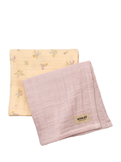 WHEAT Baby Kaya Muslin Cloth, Pack of 2, Barely Apricot, Barely Apricot