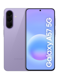 Samsung Galaxy A57 Smartphone, 8GB RAM, 6.7", Galaxy AI, 5G, SIM Free, 256GB, Awesome Lilac