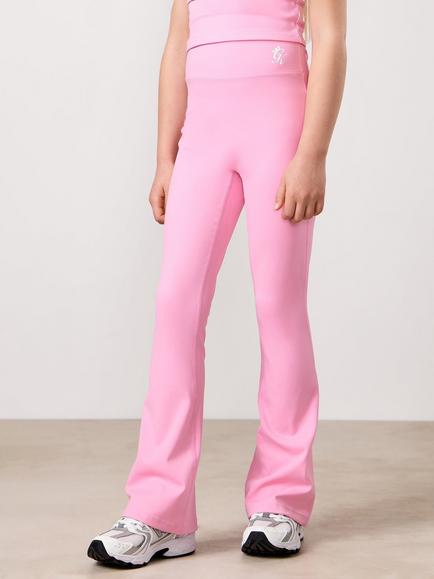 Gym King Kids' 365 Flared Leggings, Candy Pink