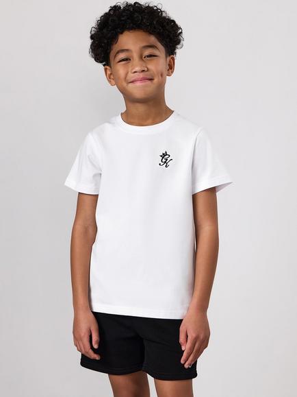 Gym King Kids' Fundamental T-Shirt, White