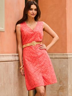 Sosandar Pencil Dress, Coral, Coral
