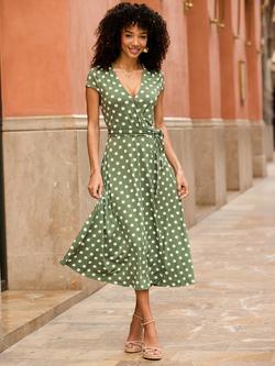 red green yellow dress Final Sale Plus Size Dress with High Slit in Green, Yellow, and Red