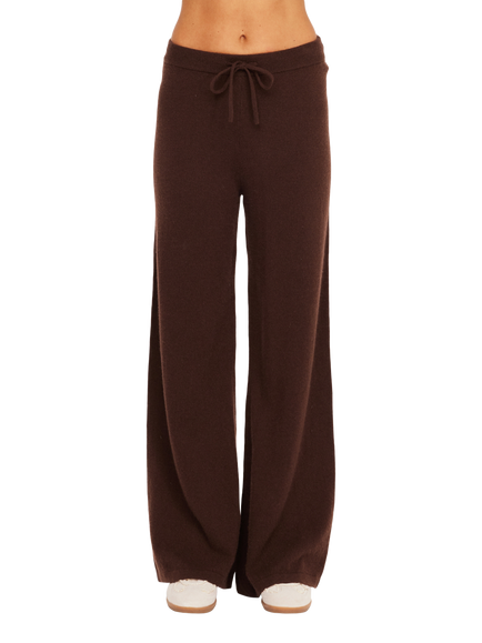 THE UPSIDE Coco Amelie Cashmere Blend Joggers, Brown, Brown