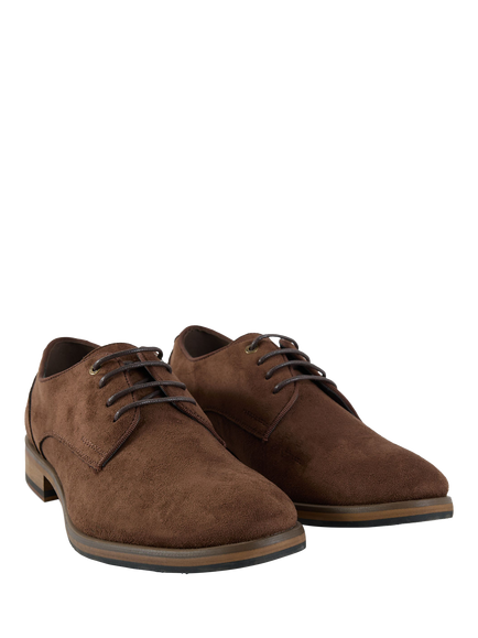 V.GAN Vegan Oatmeal Lace Up Derby Shoes, Brown - view 2, Brown