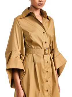 palmer//harding Intention Oversized Sleeve Maxi Shirt Dress, Gold - view 2, Gold