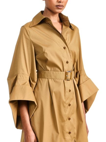 palmer//harding Intention Oversized Sleeve Maxi Shirt Dress, Gold - view 2, Gold