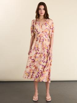 Baukjen Lina Midi Dress containing LENZING™ ECOVERO™ Viscose, Violet/Multi, Violet/Multi