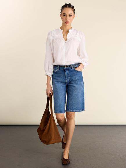 Baukjen Britney Denim Shorts, Washed Indigo, Washed Indigo
