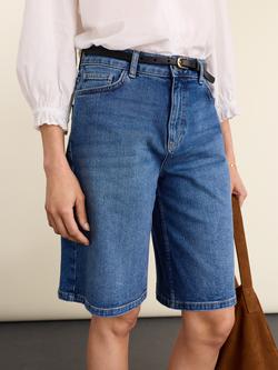 Baukjen Britney Denim Shorts, Washed Indigo - view 2, Washed Indigo