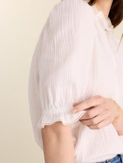 Baukjen Bryony Organic Cotton Blouse, Pure White - view 2, Pure White