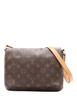 Pre-loved Louis Vuitton 2000 Monogram Musette Tango Bag, Brown, Brown