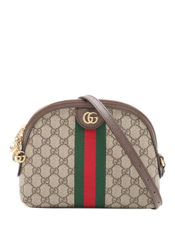 Pre-loved GUCCI GG Ophidia Crossbody Bag, Brown/Multi, Brown/Multi