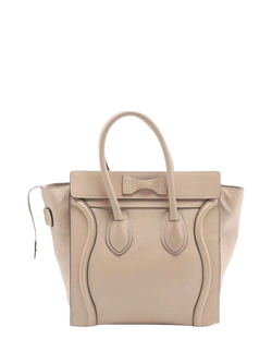 Pre-loved CELINE Micro Luggage Bag, Neutral - view 2, Neutral