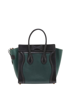 Pre-loved CELINE Micro Luggage Bag, Green - view 2, Green