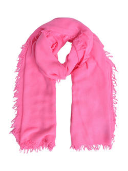 Smith & Soul Raw Edge Scarf, Fuchsia, Fuchsia