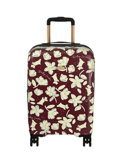 Radley Thrift Floral Carry On Cabin Case, Dark Cherry, Dark Cherry