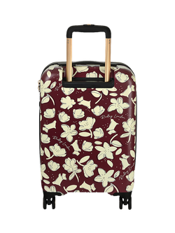 Radley Thrift Floral Carry On Cabin Case, Dark Cherry - view 2, Dark Cherry