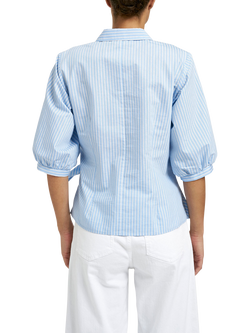 Smith & Soul Stripe Knot Tie Shirt, Sky/White - view 2, Sky/White