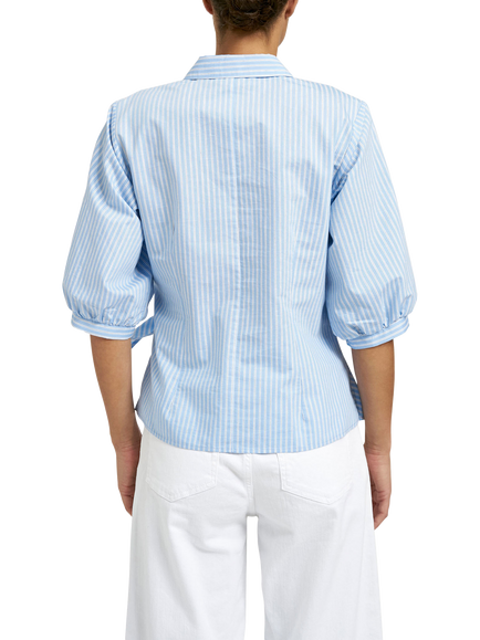 Smith & Soul Stripe Knot Tie Shirt, Sky/White - view 2, Sky/White