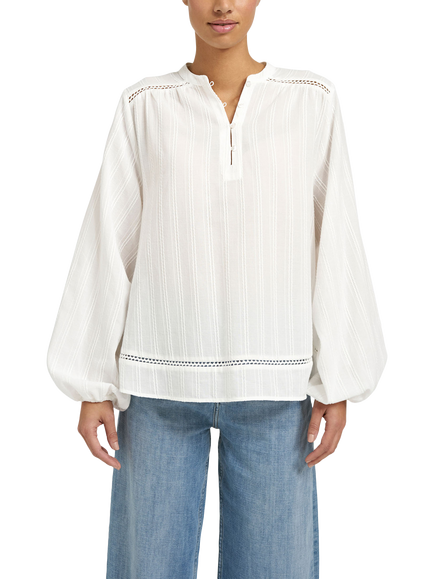 Smith & Soul Boho Stripe Top, Off White, Off White
