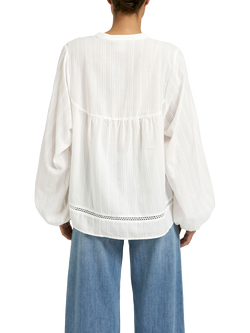 Smith & Soul Boho Stripe Top, Off White - view 2, Off White