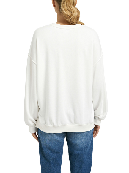 Smith & Soul Sequin Floral Sweatshirt, Off White/Multi - view 2, Off White/Multi