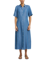 Good American Lite Denim Midi Dress, Indigo794