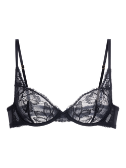 Dorina Perfect Lace Plunge Bra - view 2, Black