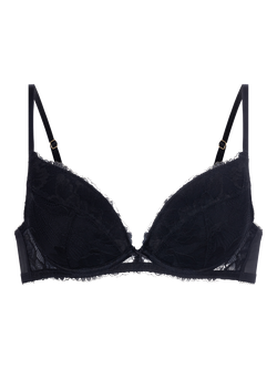 Dorina Perfect Lace Padded T-Shirt Bra - view 2, Black
