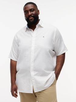 Tommy Hilfiger Plus Linen Blend Regular Fit Shirt, White