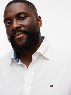 Tommy Hilfiger Plus Linen Blend Regular Fit Shirt - view 2, White