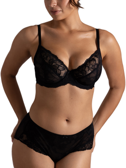 Dorina Perfect Lace Full Cup Bra, Black