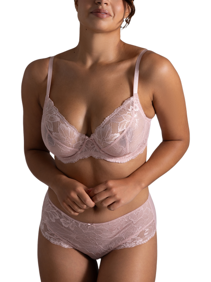 Dorina Perfect Lace Full Cup Bra, Pink