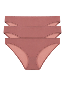 Dorina Airlite Knickers, Pack of 3, Brown, Brown