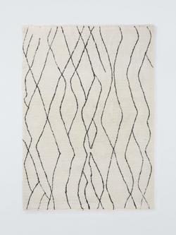 John Lewis Kasbah Hand Tufted Pure Wool Rug, White Ivory, White Ivory