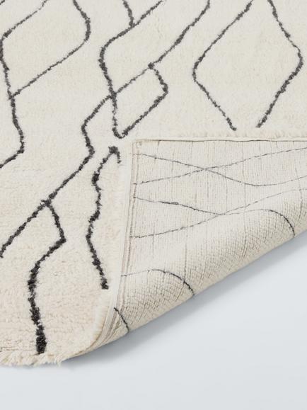 John Lewis Kasbah Hand Tufted Pure Wool Rug, White Ivory - view 2, White Ivory