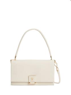 Tommy Hilfiger Pebble Grain Crossbody Bag, Ivory, Ivory