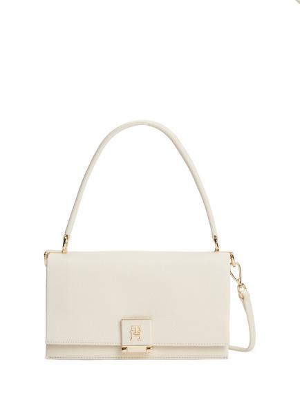 Tommy Hilfiger Pebble Grain Crossbody Bag, Ivory, Ivory